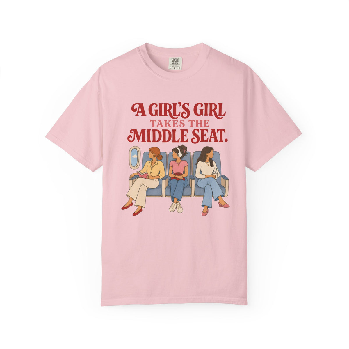 A Girl’s Girl Takes the Middle Seat.