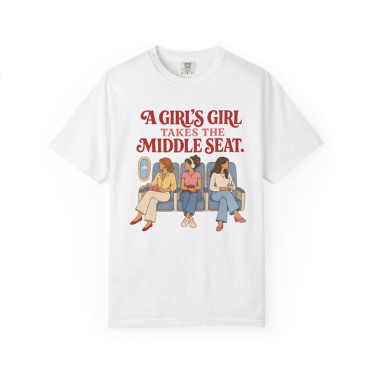 A Girl’s Girl Takes the Middle Seat.