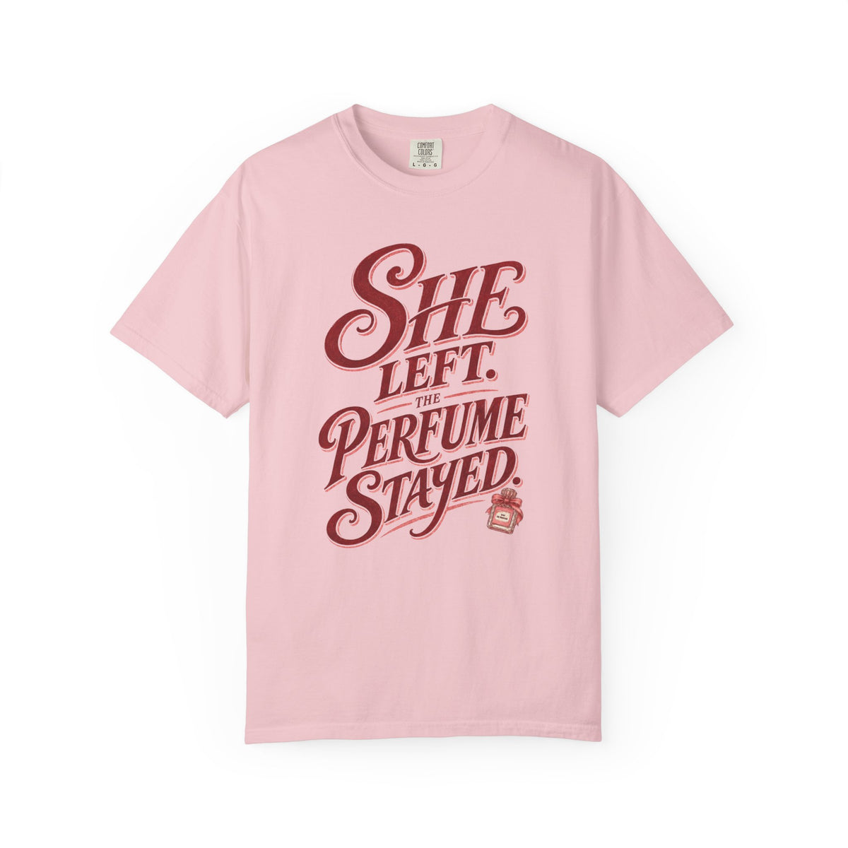 She Left. The Perfume Stayed.