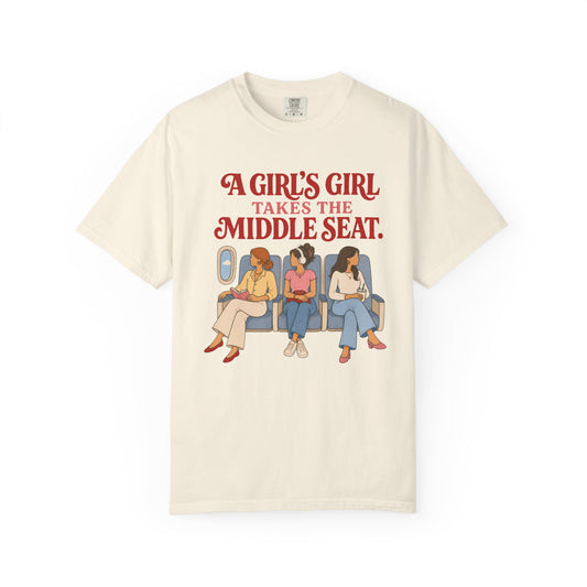A Girl’s Girl Takes the Middle Seat.