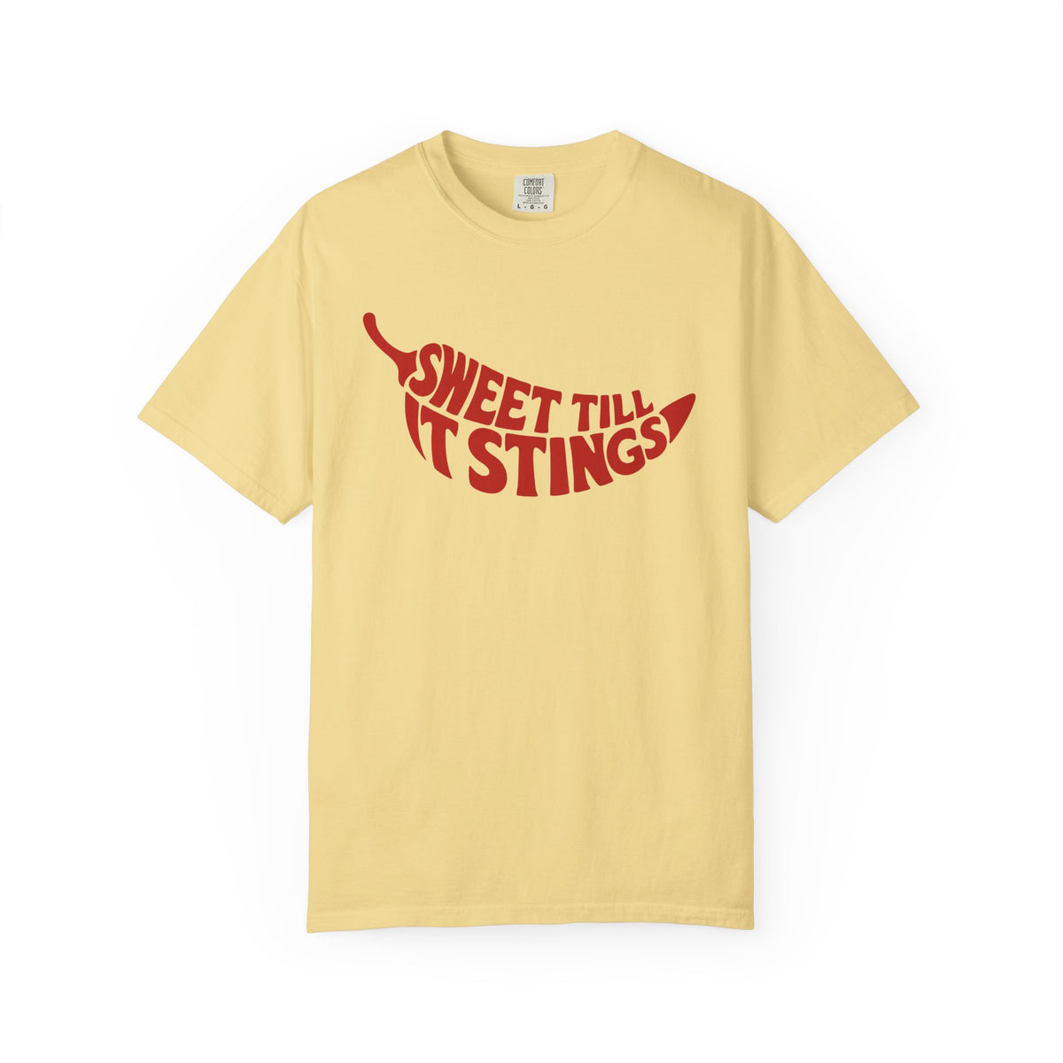 Sweet Till It Stings — Chili-shaped typography